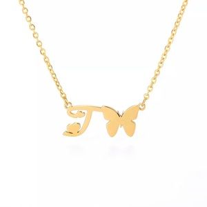 INITIAL LETTER “T” NECKLACE